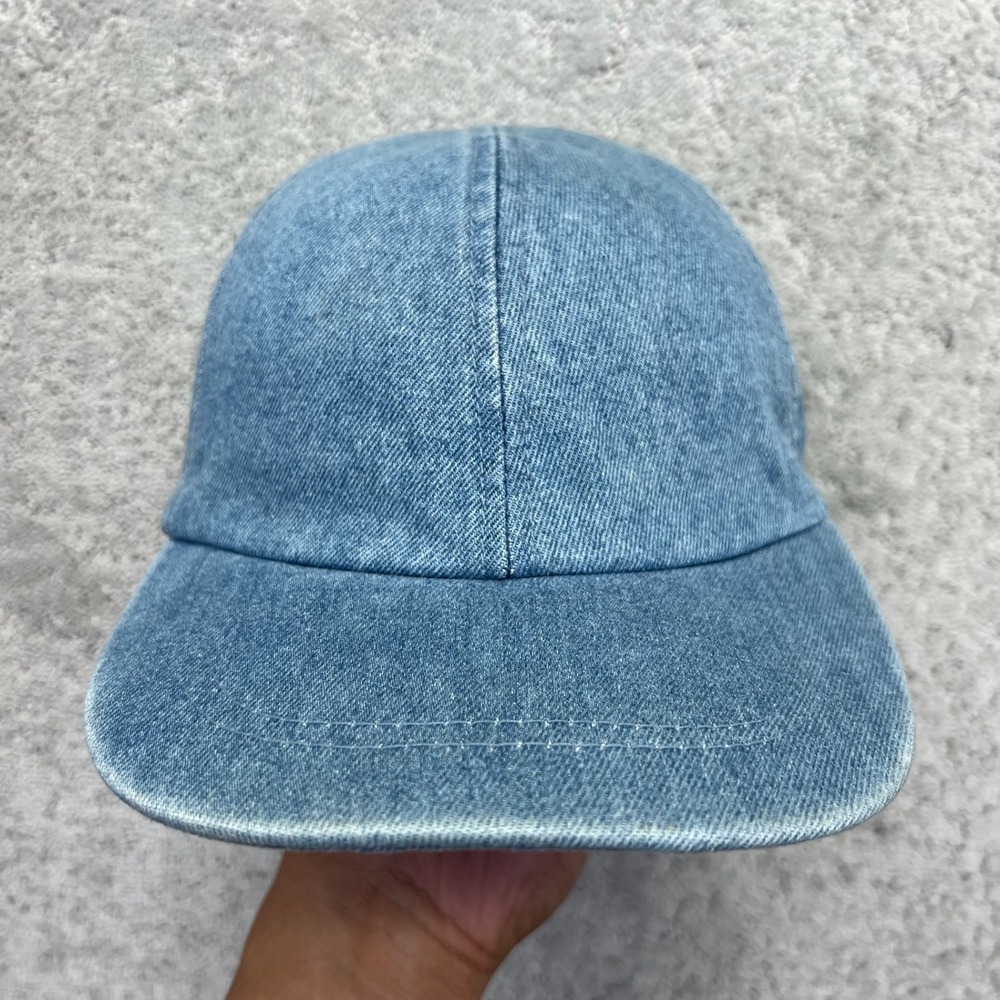 VINTAGE Arizona Jean Company Dad Hat OSFA Blue Denim Cotton Embroidered Logo
